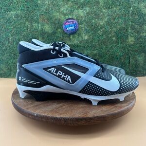 Nike Alpha Menace 4 Pro Football Cleats Black/White FZ7702-005